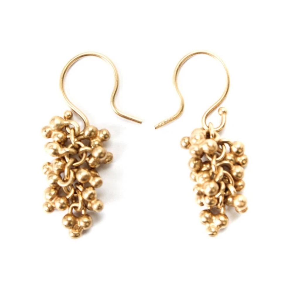Me & Ro Gold Cluster Earrings
